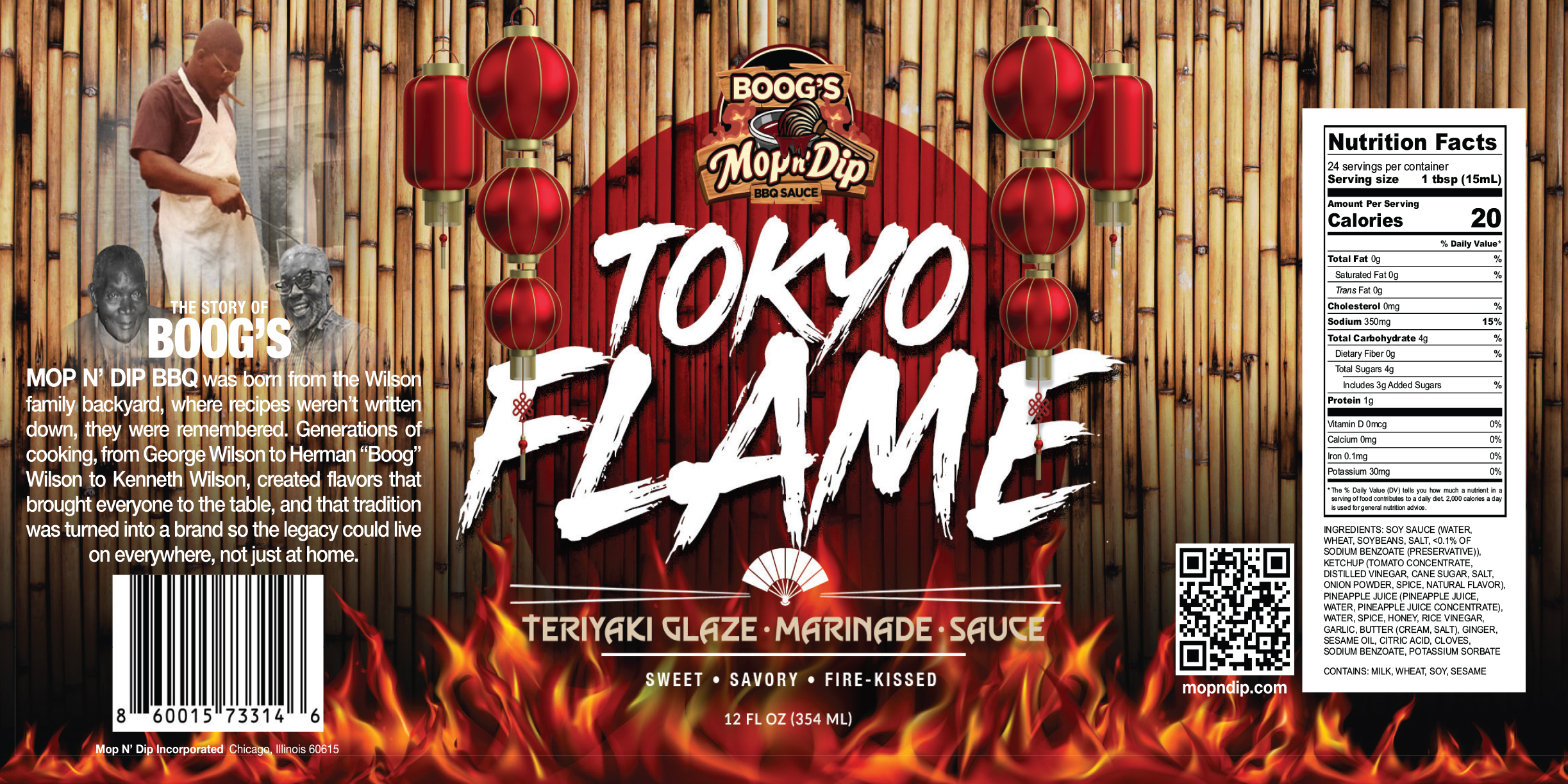 MopnDip Tokyo Flame Label